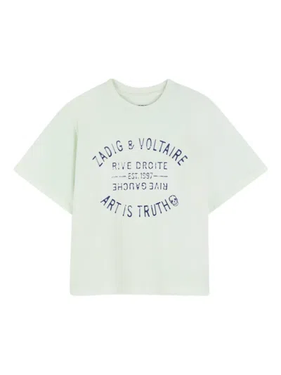 Zadig & Voltaire Kids' Print-detail T-shirt In White