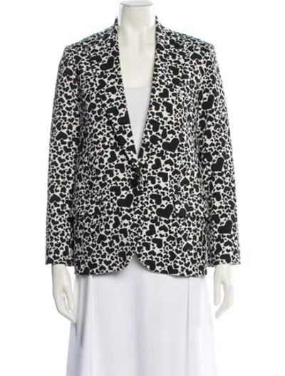Pre-owned Zadig & Voltaire Printed Blazer In Black