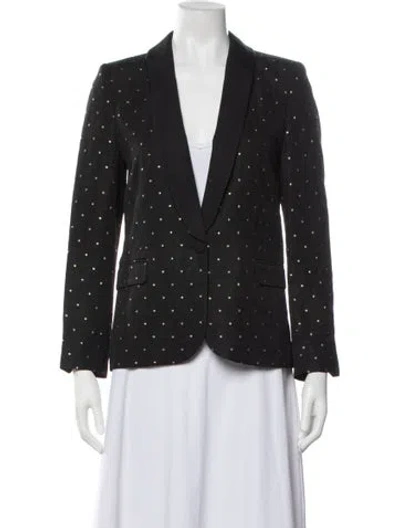 Pre-owned Zadig & Voltaire Printed Blazer In Black