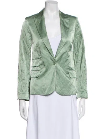 Pre-owned Zadig & Voltaire Printed Blazer In Green