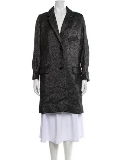 Pre-owned Zadig & Voltaire Printed Coat In Gray