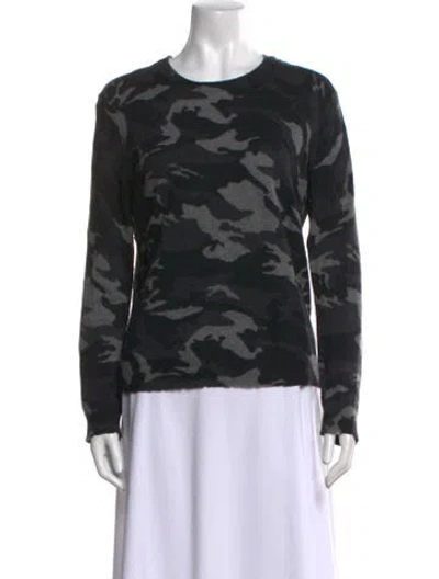 Pre-owned Zadig & Voltaire Printed Crew Neck Sweater In Black
