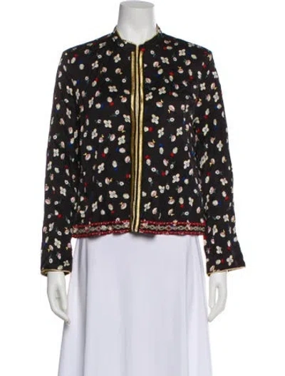 Pre-owned Zadig & Voltaire Printed Evening Jacket In Black