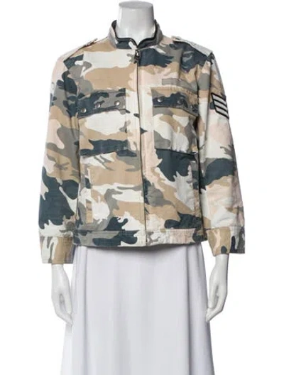 Pre-owned Zadig & Voltaire Printed Jacket In Neutral