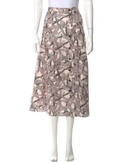 Pre-owned Zadig & Voltaire Printed Midi Length Skirt In Multi