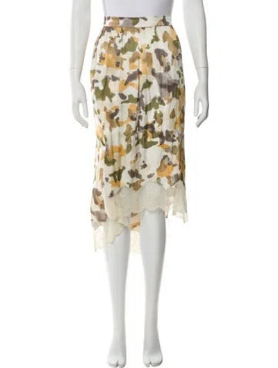 Pre-owned Zadig & Voltaire Printed Midi Length Skirt In Neutral