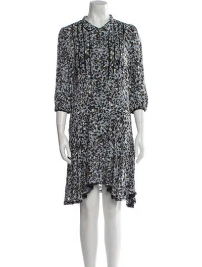 Pre-owned Zadig & Voltaire Printed Mini Dress In Multi
