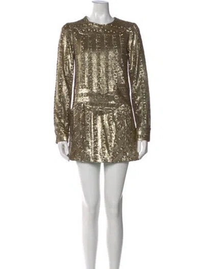 Pre-owned Zadig & Voltaire Printed Mini Dress In Neutral