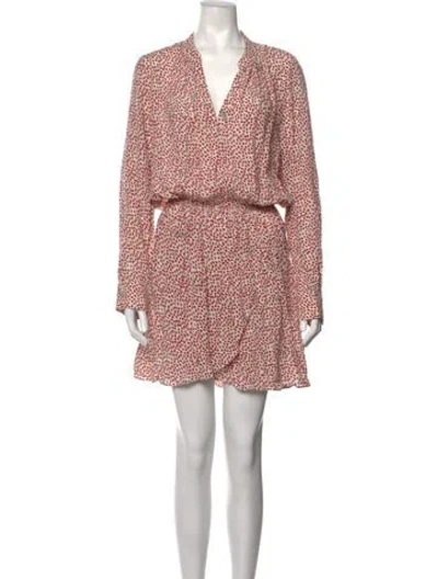 Pre-owned Zadig & Voltaire Printed Mini Dress In Neutrals/red