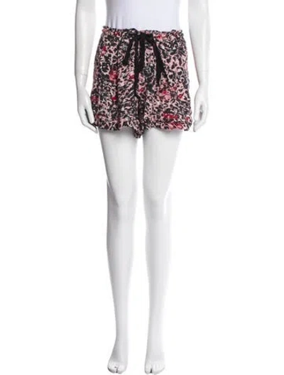 Pre-owned Zadig & Voltaire Printed Mini Shorts In Multi