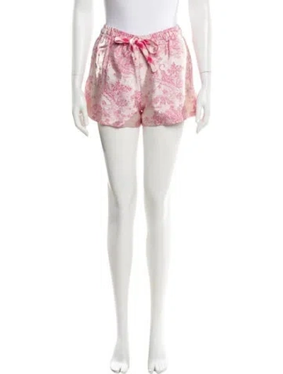 Pre-owned Zadig & Voltaire Printed Mini Shorts In Pink