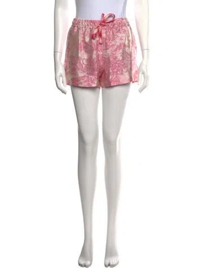 Pre-owned Zadig & Voltaire Printed Mini Shorts In Pink