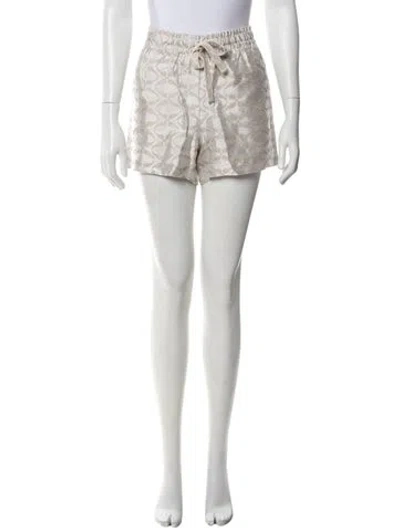Pre-owned Zadig & Voltaire Printed Mini Shorts W/ Tags In Neutral