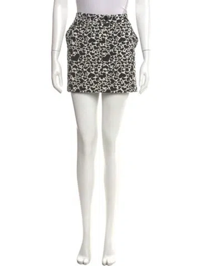 Pre-owned Zadig & Voltaire Printed Mini Skirt In Black