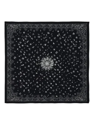 Zadig & Voltaire Printed Scarf In Black