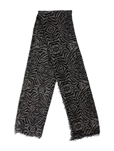 Pre-owned Zadig & Voltaire Printed Scarf In Black