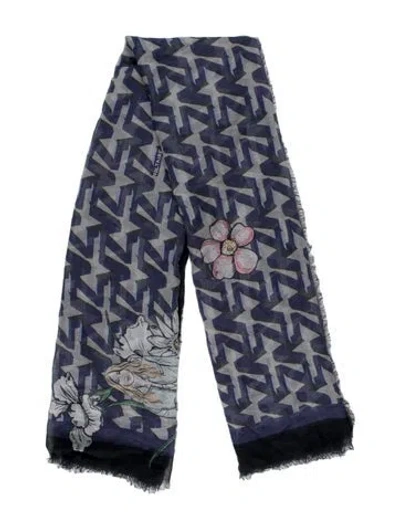 Pre-owned Zadig & Voltaire Printed Scarf In Blue