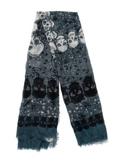 Pre-owned Zadig & Voltaire Printed Scarf In Blue
