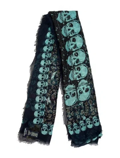 Pre-owned Zadig & Voltaire Printed Scarf In Blue