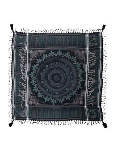 Pre-owned Zadig & Voltaire Printed Scarf In Blue
