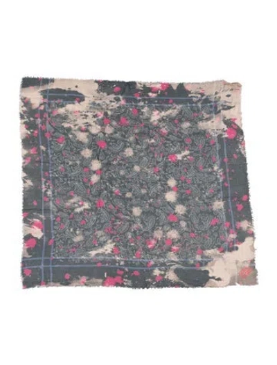 Pre-owned Zadig & Voltaire Printed Scarf In Blue