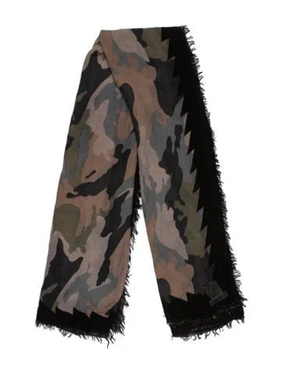 Pre-owned Zadig & Voltaire Printed Scarf In Brown