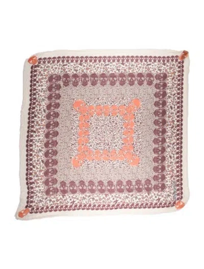 Pre-owned Zadig & Voltaire Printed Scarf In Burgundy