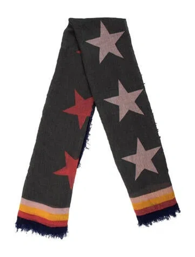Pre-owned Zadig & Voltaire Printed Scarf In Gray