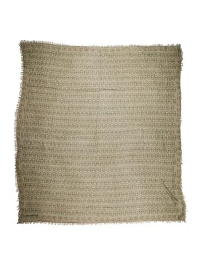 Pre-owned Zadig & Voltaire Printed Scarf In Green