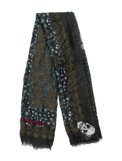 Pre-owned Zadig & Voltaire Printed Scarf In Green