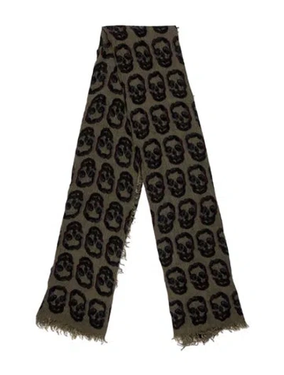 Pre-owned Zadig & Voltaire Printed Scarf In Green