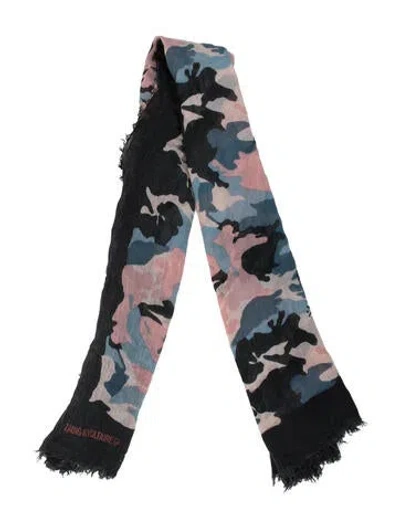 Pre-owned Zadig & Voltaire Printed Scarf In Multi
