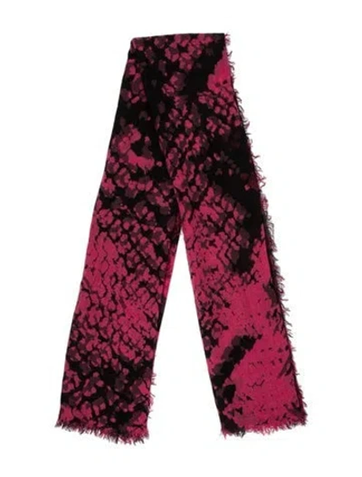 Pre-owned Zadig & Voltaire Printed Scarf In Pink