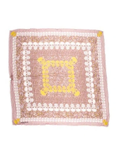 Pre-owned Zadig & Voltaire Printed Scarf In Pink