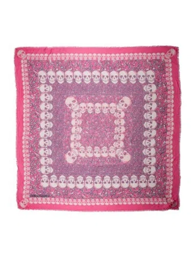Pre-owned Zadig & Voltaire Printed Scarf In Pink