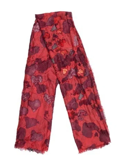 Pre-owned Zadig & Voltaire Printed Scarf In Red