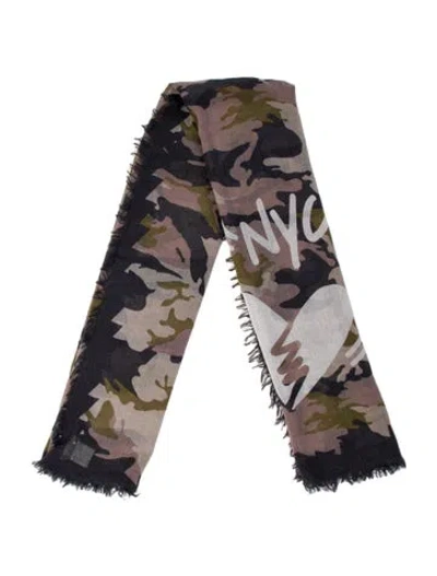 Pre-owned Zadig & Voltaire Printed Scarf In Yellow