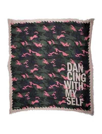 Pre-owned Zadig & Voltaire Printed Shawl In Green