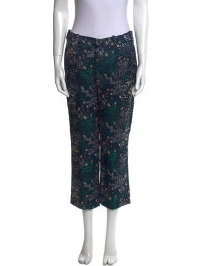 Pre-owned Zadig & Voltaire Printed Straight Leg Pants In Blue
