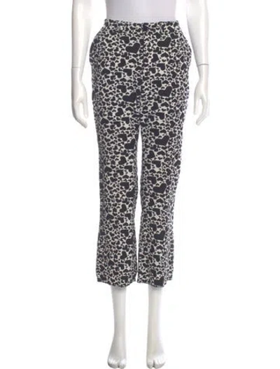 Pre-owned Zadig & Voltaire Printed Straight Leg Pants In Neutral