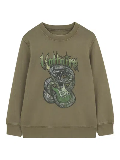 Zadig & Voltaire Kids' Printed Sweatshirt In Brown