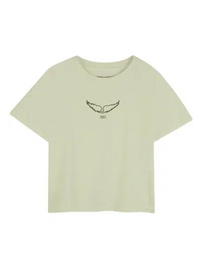 Zadig & Voltaire Kids' Printed T-shirt In Green