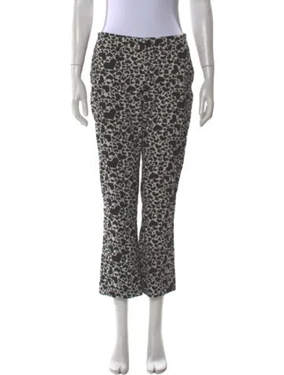 Pre-owned Zadig & Voltaire Printed Wide Leg Pants In Black