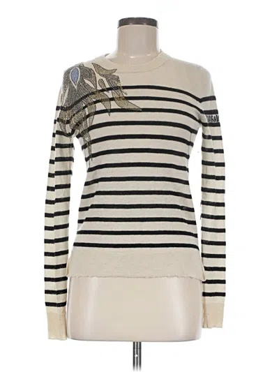 Pre-owned Zadig & Voltaire Pullover Sweater In White
