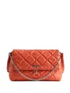 Zadig & Voltaire Quilted Chain Crossbody Bag In Orange