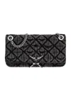 Zadig & Voltaire Quilted Chain-strap Crossbody Bag In Gray