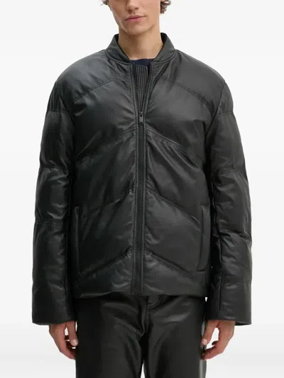 Zadig & Voltaire Quilted Leather Jacket In Black
