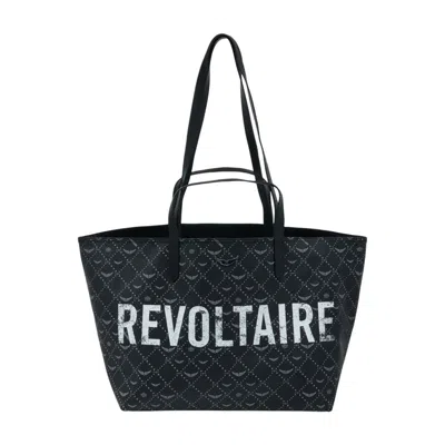 Zadig & Voltaire Quilted Logo Tote Bag In Black