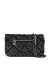 Zadig & Voltaire Quilted Wing-embellished Chain-strap Bag In Black