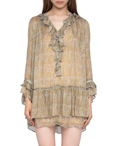 ZADIG & VOLTAIRE RALICE MOUSSELINE PAISLEY PRINT DRESS